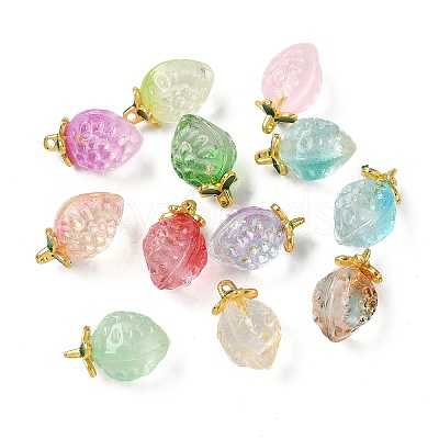 Transparent Glass Pendants GLAA-P072-03G-1