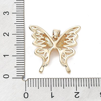 Brass with K9 Glass Pendants KK-Z031-07KCG-1