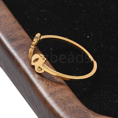304 Stainless Steel Cuff Rings for Women RJEW-D285-01G-A-1