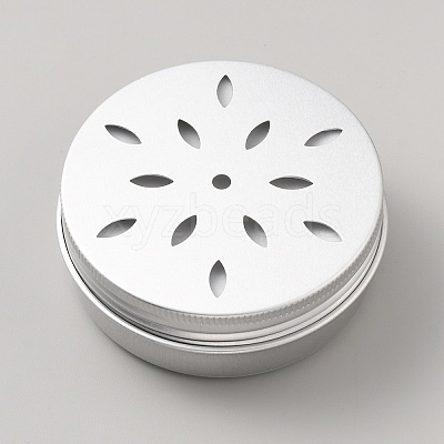 Aluminium Shallow Round Candle Tins AJEW-WH0166-28A-03-1