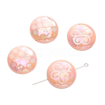 2Pcs UV Platings Acrylic Beads PW-WG8BB90-06-1