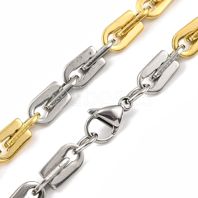201 Stainless Steel Arch Links Chain Necklace NJEW-F22-39E-GP-1