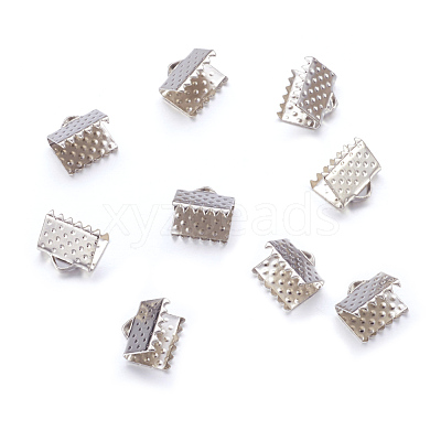 Iron Ribbon Crimp Ends E004Y-1