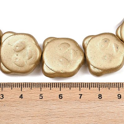 Czech Pressed Glass Beads GLAA-I061-34-1