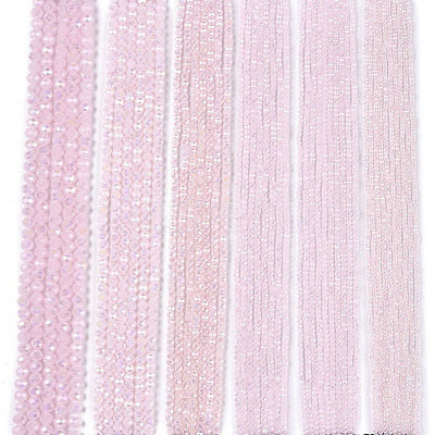 Electroplate Glass Beads Strands EGLA-A044-J2mm-B02-1