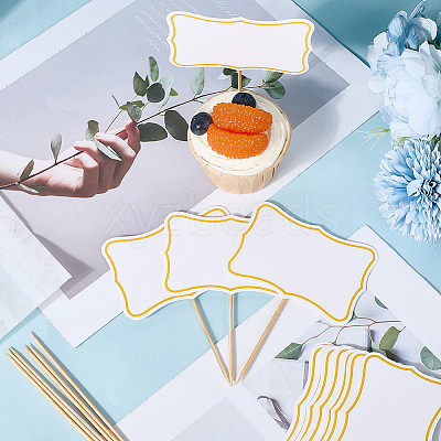 1 Set Paper Blackboard Cake Toppers AJEW-SC0003-84B-1