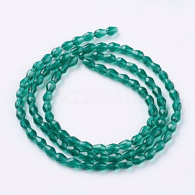 Faceted Glass Beads Strands GLAA-A036-F24-1