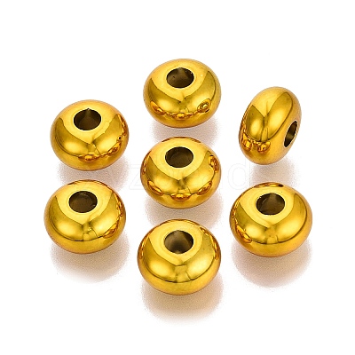 UV Plating Opaque Acrylic European Beads PACR-T017-19M-06-1