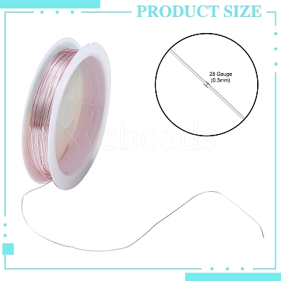 Copper Jewelry Wire CWIR-CW0.3mm-25-1