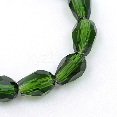 Transparent Glass Bead Strands GLAA-R168-8x11-01E-1
