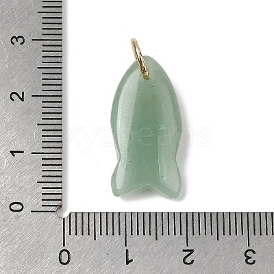 Natural Green Aventurine Pendants G-A297-01G-07-1