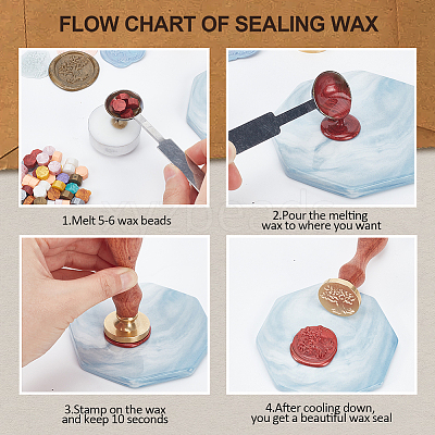 Wax Seal Stamp Set AJEW-WH0208-1186-1