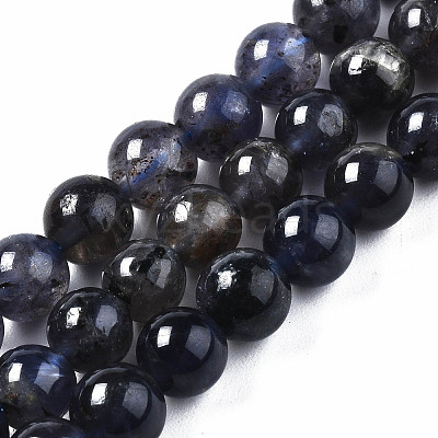 Natural Iolite/Cordierite/Dichroite Beads Strands X-G-S376-005A-1