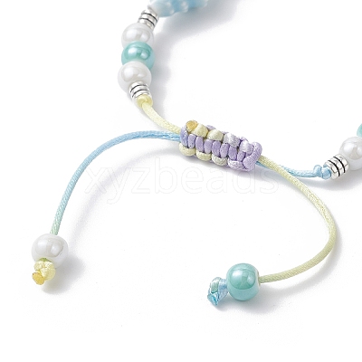 Handmade Porcelain Beaded Bracelets BJEW-JB12473-03-1