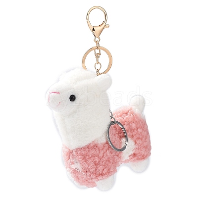 Cute Alpaca Cotton Keychain LS-KEYC-A012-02A-1
