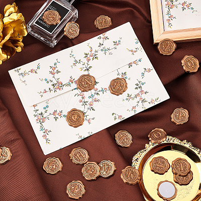 Adhesive Wax Seal Stickers DIY-CP0002-86P-1