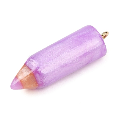 Resin Pencil Pendants RESI-V009-01C-1