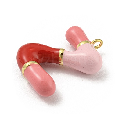 Brass Enamel Pendants X-KK-E093-03G-Z-1