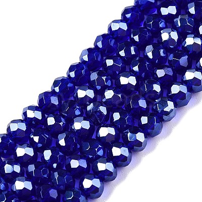 Electroplate Glass Beads Strands EGLA-A044-T3mm-A06-1