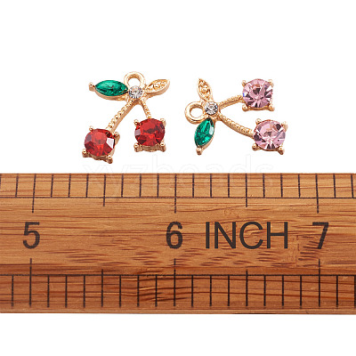 Alloy Rhinestone Pendants ALRI-TA0001-03G-1