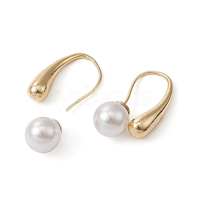 2Pcs Brass Teardrop Dangle Earrings DIY-YW0007-30-1