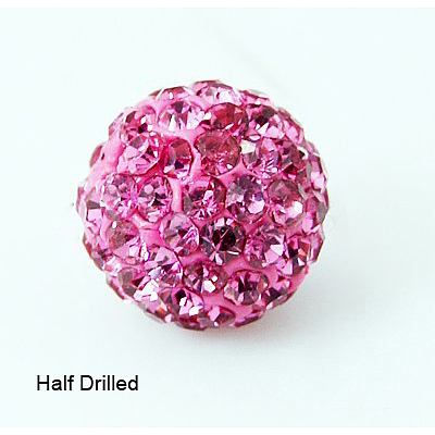 Polymer Clay Rhinestone Beads RB-H258-HD10mm-209-1