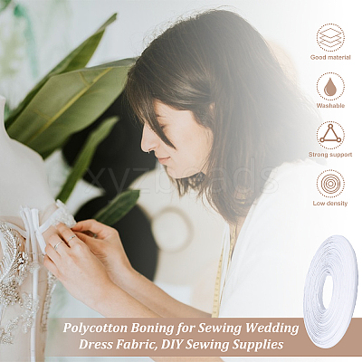 Polycotton Boning DIY-WH0504-16A-1