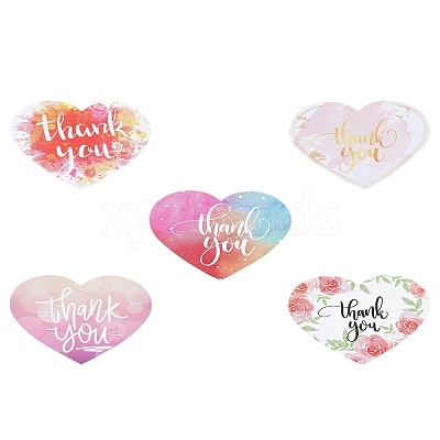Coated Paper Thank You Greeting Card DIY-FS0007-76B-1