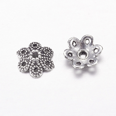 Tibetan Style Alloy Bead Caps LF8947Y-1