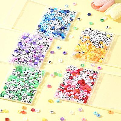 Transparent & Opaque Acrylic Beads KY-FS0001-26A-1