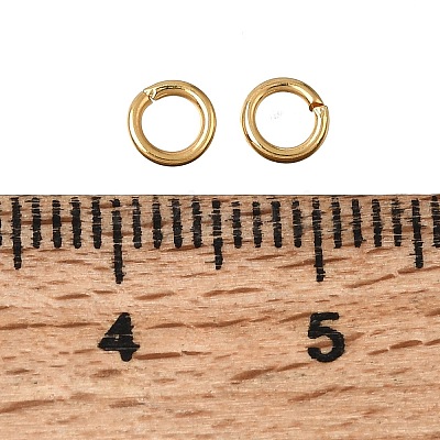 Brass Open Jump Rings KK-CBA1A60-06E-G-1