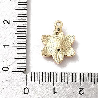 Flower Alloy Enamel Pendants ENAM-A007-06KCG-02-1
