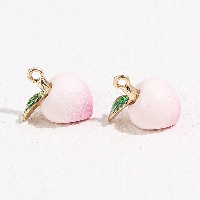 Fruit Alloy Enamel Pendants ENAM-P264-02D-G-1