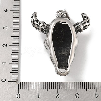 304 Stainless Steel Pendants STAS-Z097-05AS-1
