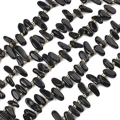 Natural Black Obsidian Beads Strands G-F821-C02-01-1
