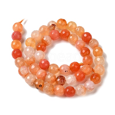 Dyed & Heated Natural Dragon Veins Agate Beads Strands X-G-P539-A01-15-1