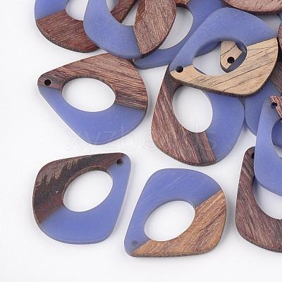 Resin & Walnut Wood Pendants RESI-S358-06C-1
