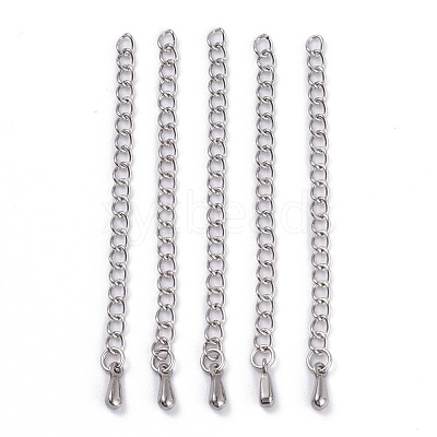 Tarnish Resistant 304 Stainless Steel Chain Extender X-STAS-D037-1