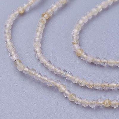 Natural Gold Rutilated Quartz Beads Strands G-F619-10A-2mm-1