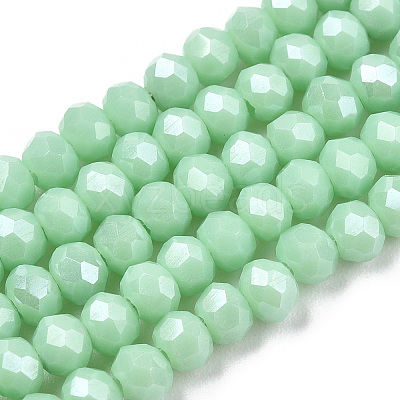 Electroplate Glass Beads Strands EGLA-A034-P3mm-A20-1
