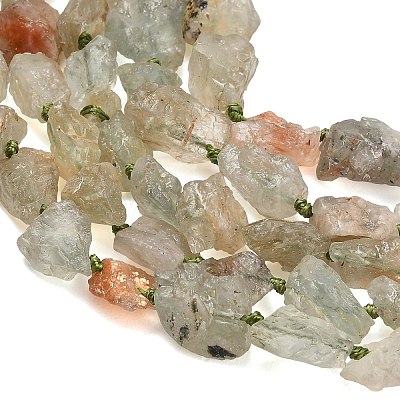 Raw Rough Natural Arusha Sunstone Beads Strands G-A322-B13-01-1