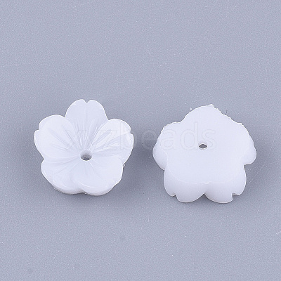 Opaque Resin Bead Caps LS-RESI-T040-031B-1