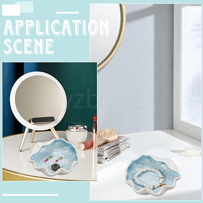 Ocean Themed Ceramic Jewelry Plate AJEW-WH20064-37E-1