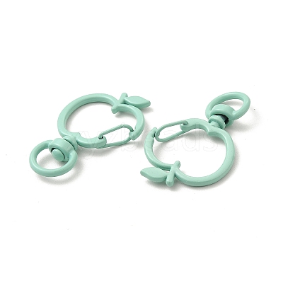 Spray Painted Alloy Swivel Lobster Claw Clasps X-FIND-A027-04-1