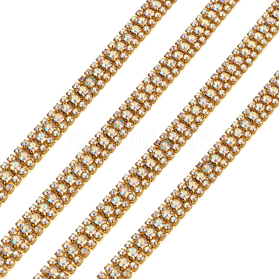 Zinc Alloy Rhinestone Strass Chains FIND-FW0001-31G-1