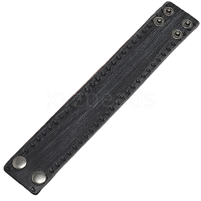 Cowhide Cord Bracelets BJEW-WH20003-12A-02-1