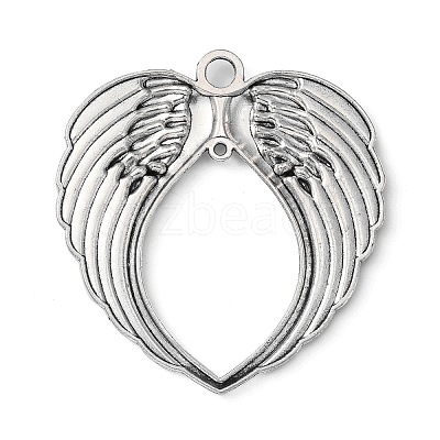 Tibetan Style Alloy Wing Large Pendants X-TIBEP-S100-AS-NR-1