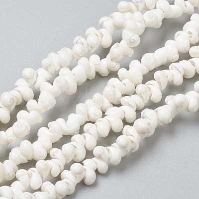 Natural Spiral Shell Beads Strands BSHE-I011-11C-1