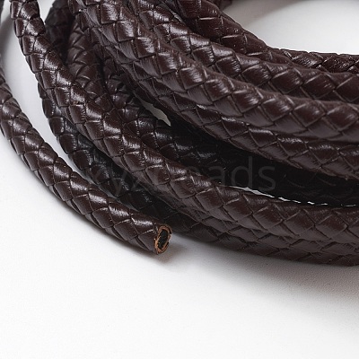 Braided Leather Cord with Core WL-F009-B01-5mm-1