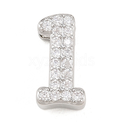Brass Micro Pave Cubic Zirconia Pendants KK-B167-22P-1